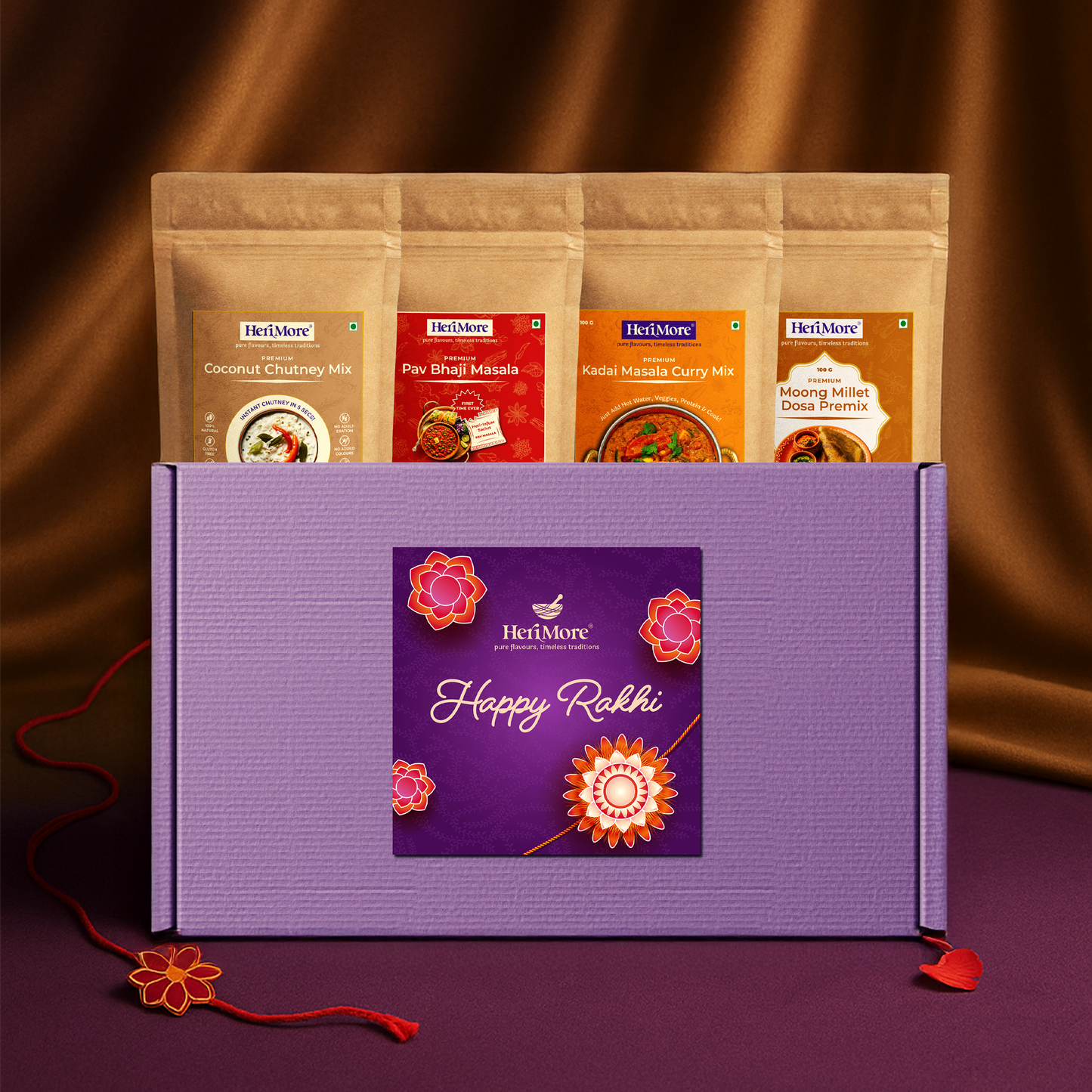 Rakhi Gift Hamper – Healthy, Festive Indian Food Box | 100% Natural, No Preservatives