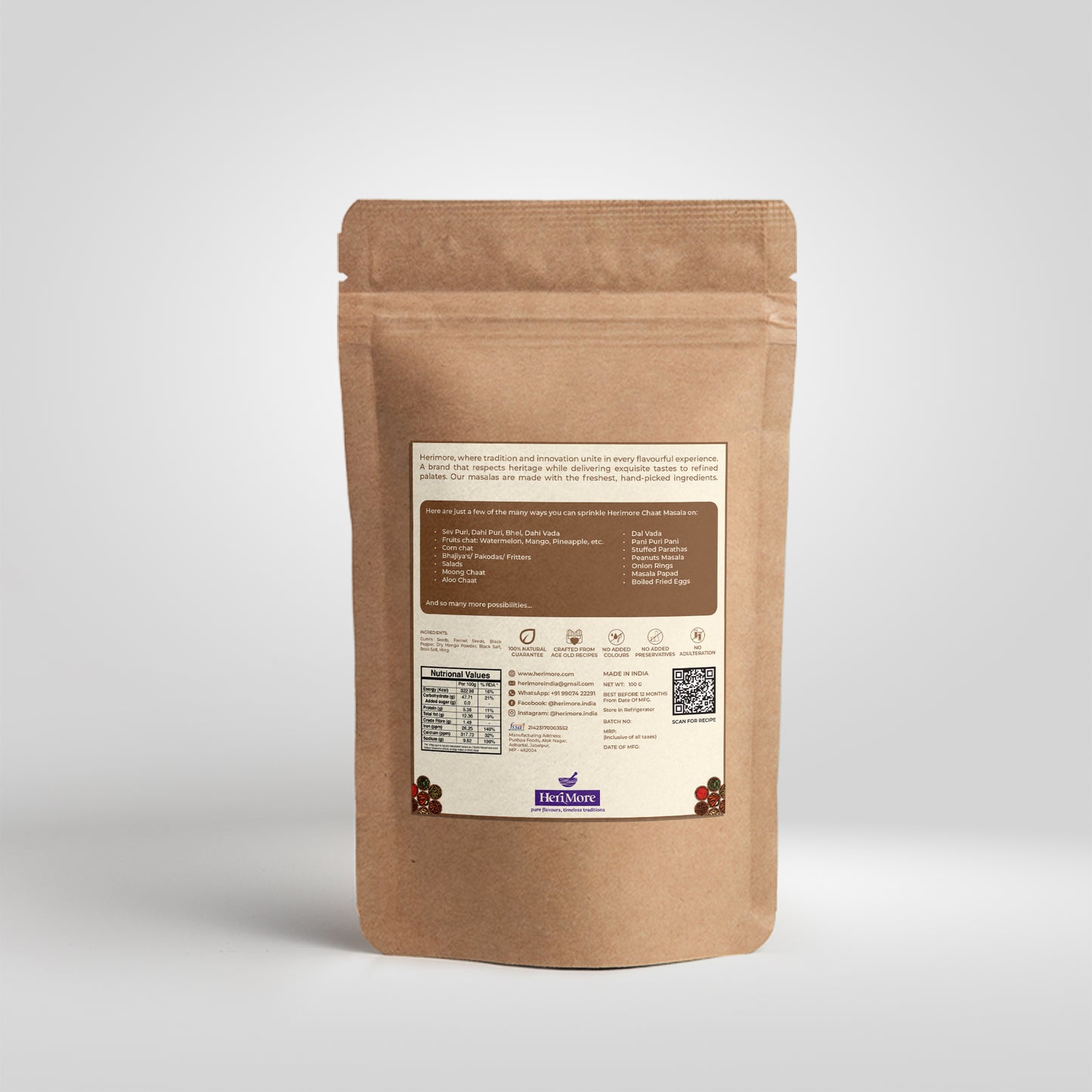 Premium Chaat Masala | 100 G | Tangy Zest & Digestive Aid