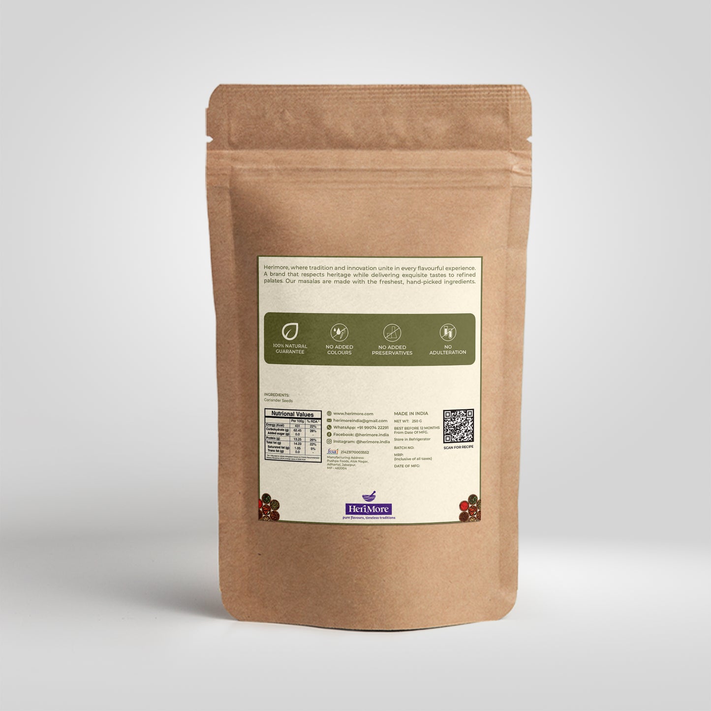 Premium Coriander Powder | Fresh Aroma & Digestive Boost