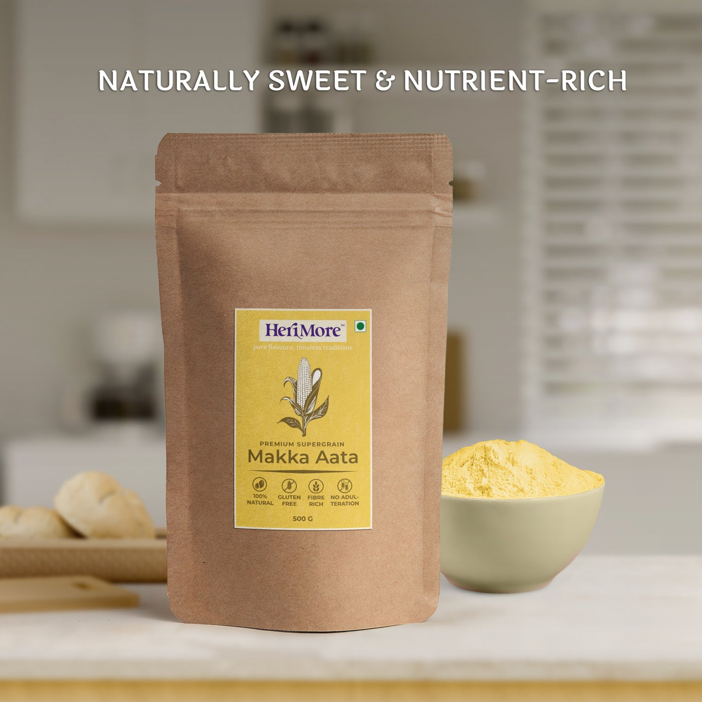 Premium Aata Combo Pack of 6 | Bajra, Besan, Jowar, Makka, Ragi & Rajgira Flours | 500 G Each | Value Pack