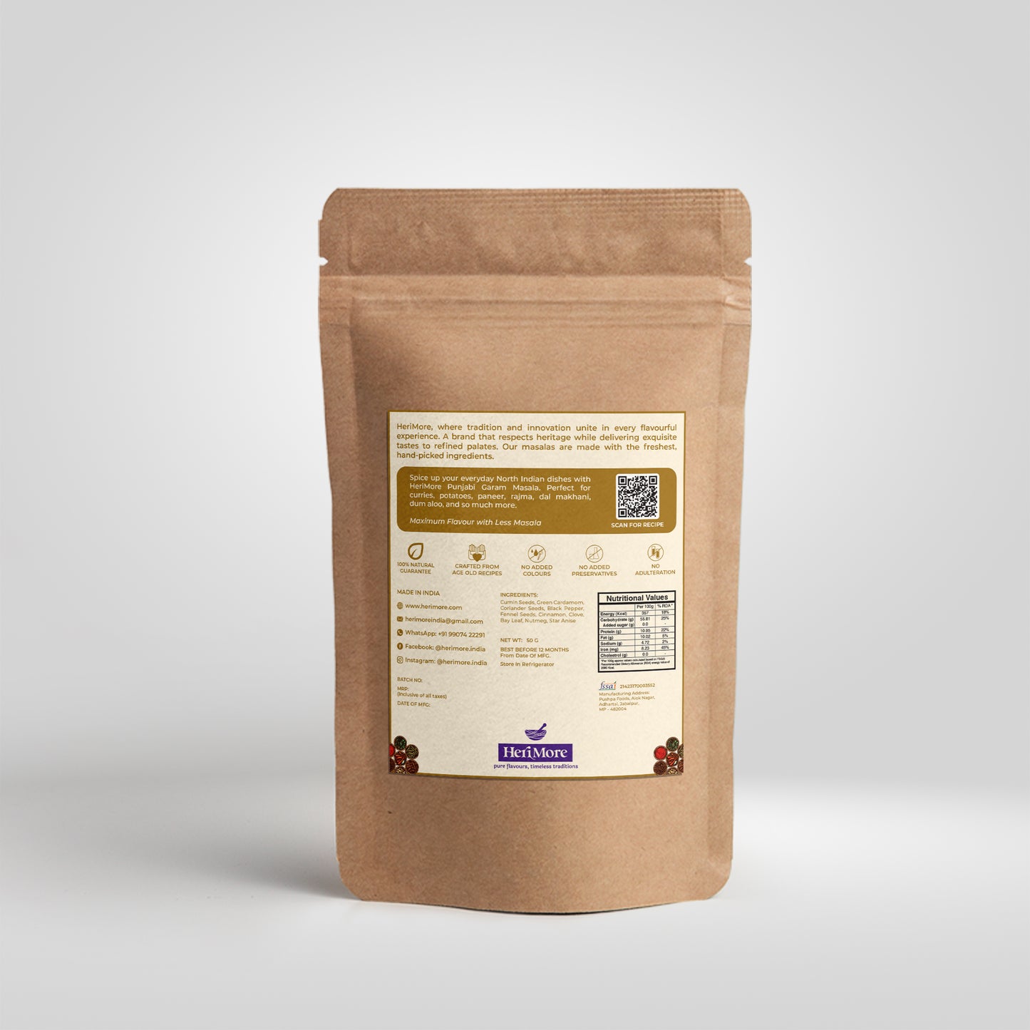 Premium Punjabi Garam Masala | 50 G | Warmth for Immunity