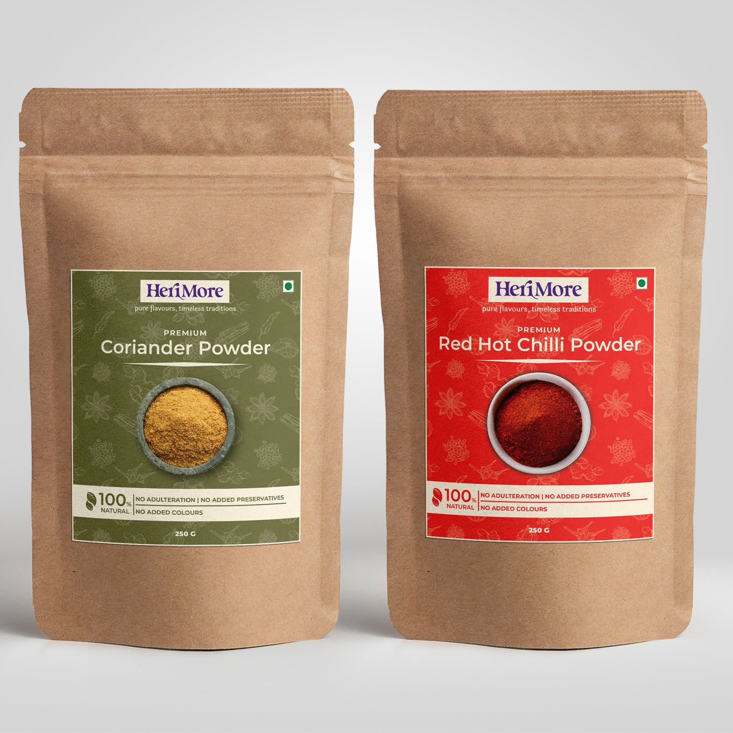 Premium Coriander Powder & Red Hot Chilli Powder Combo Pack