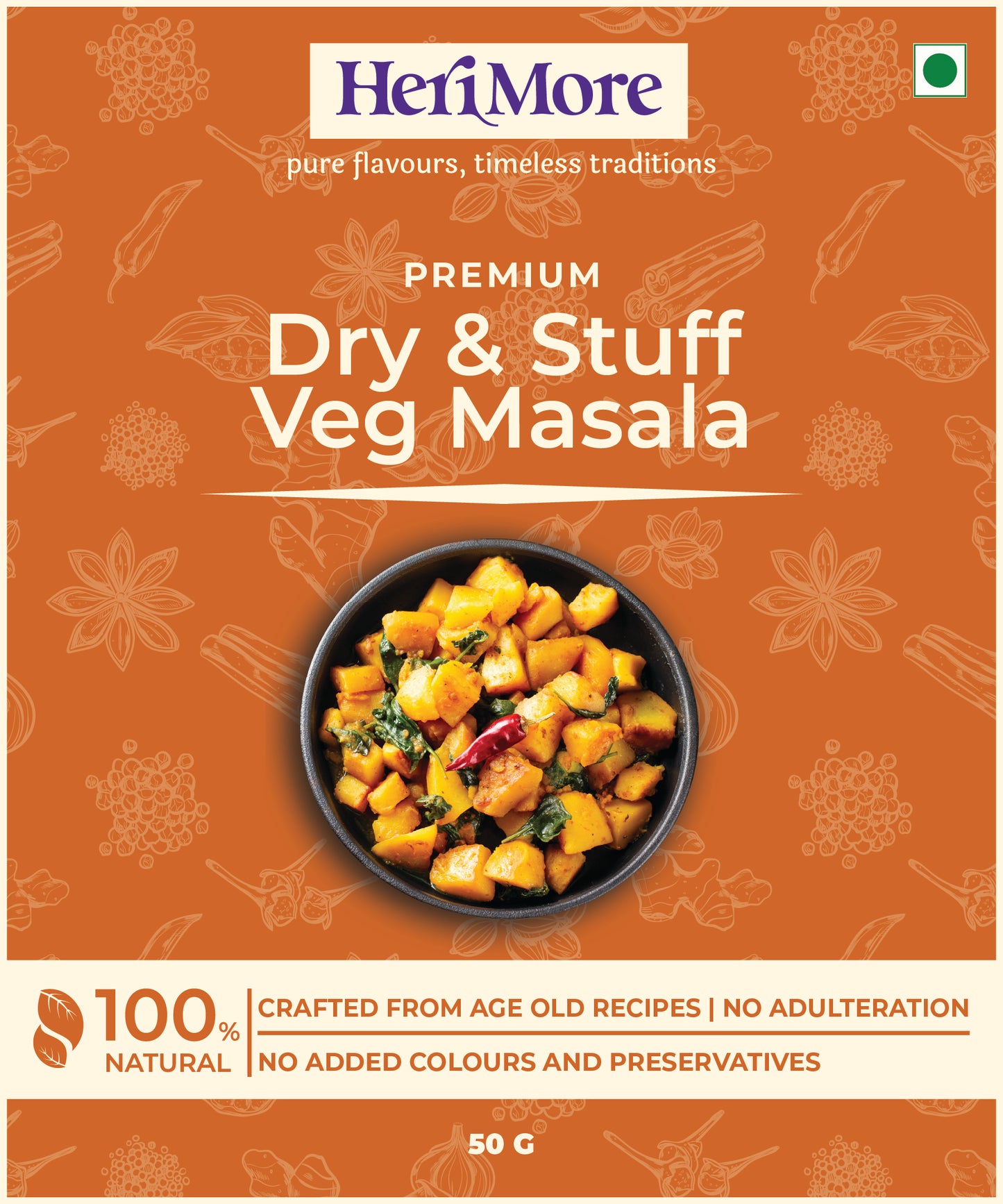 Classic Pack - Meat Masala, Punjabi Garam Masala, Dry & Stuff Veg Masala | (Pack of 3, 50g Each)