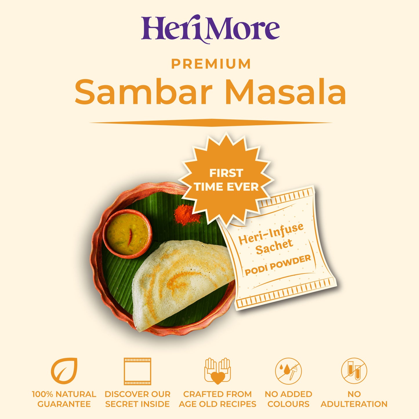 Premium Chaat Masala & Sambar Masala Combo Pack | (Pack of 2, 100g Each)