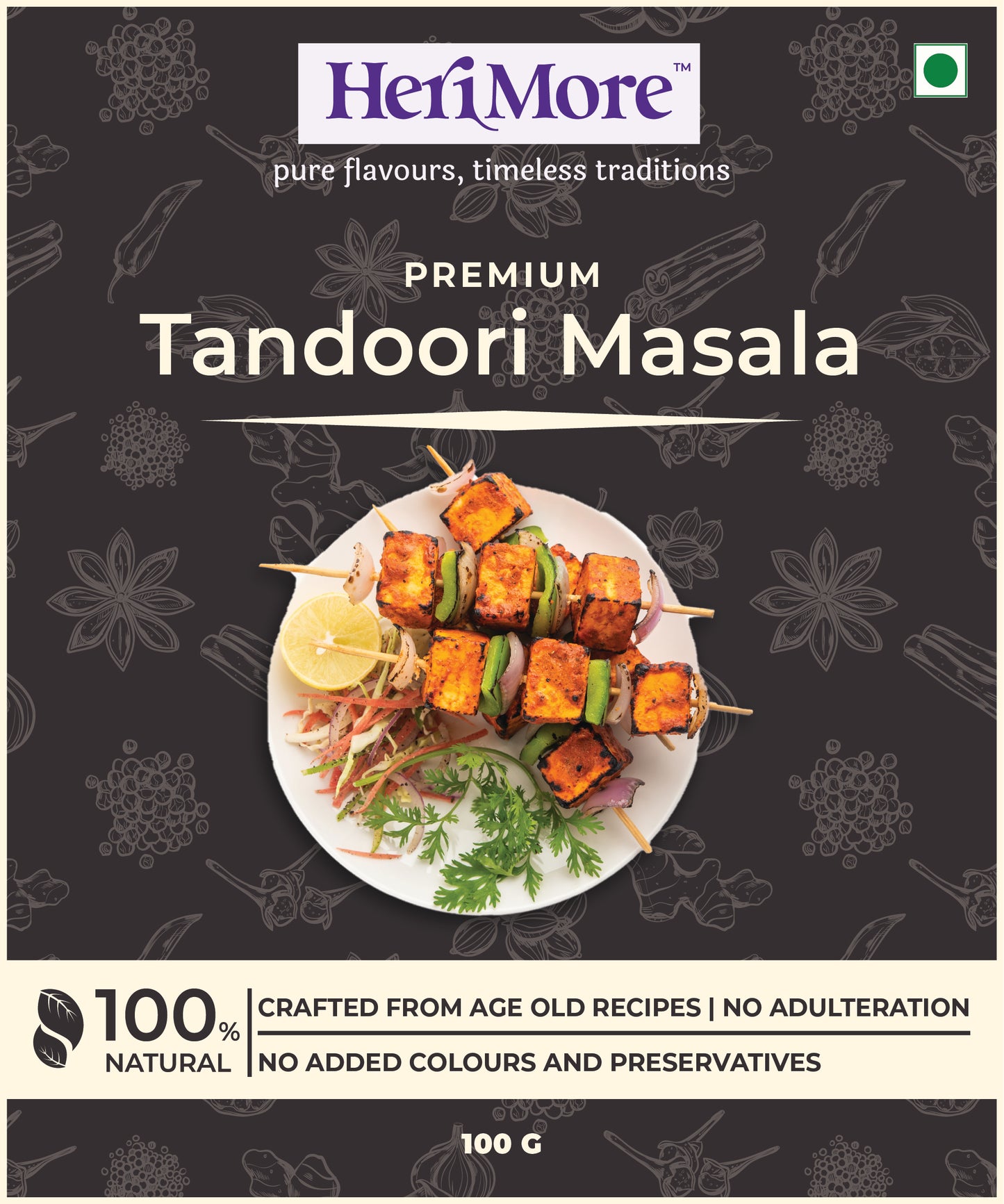 North India Pack - Rajma Masala 100 G, Tandoori Masala 100 G, Tea Masala 50 G | (Pack of 3)