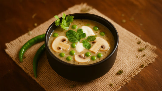 Mushroom Matar/Peas White Curry