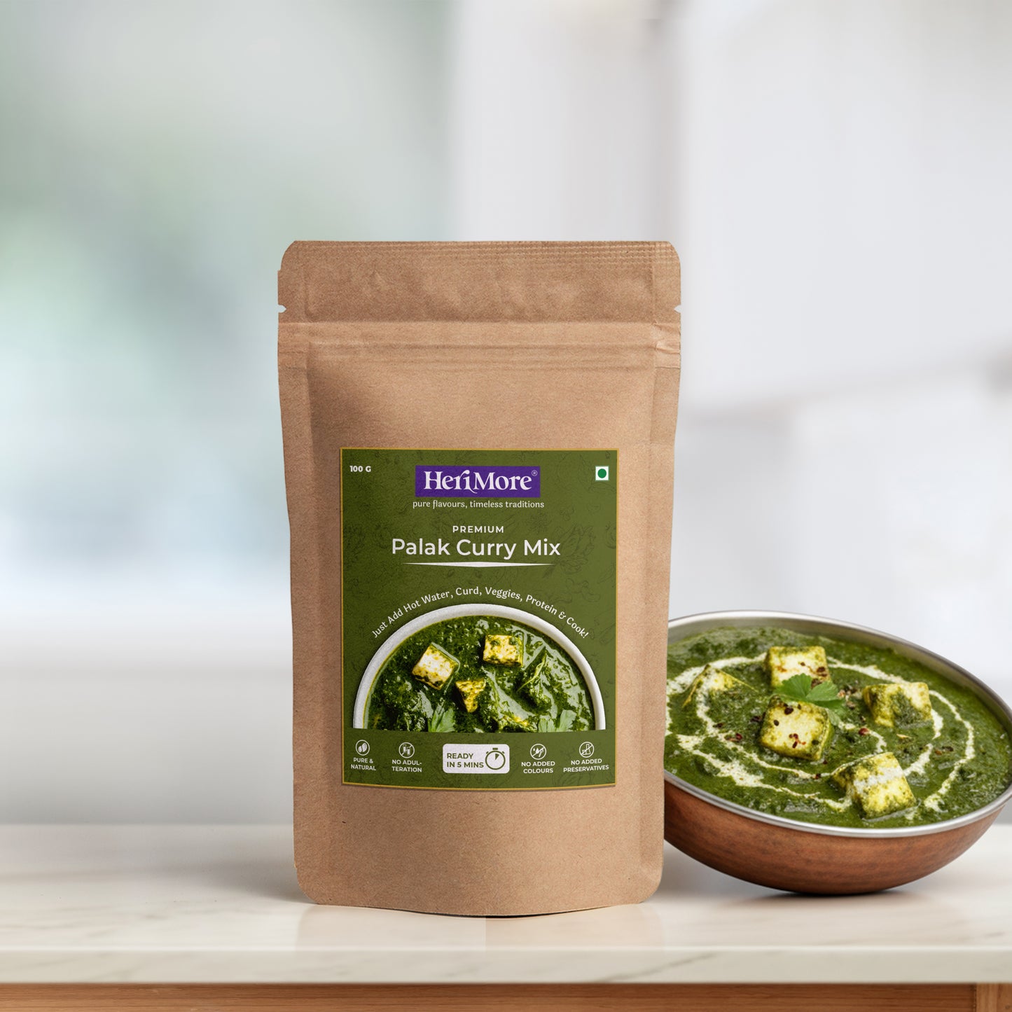 Palak Curry Mix | Ready to Cook Curry in Just 5 Mins | 100 G