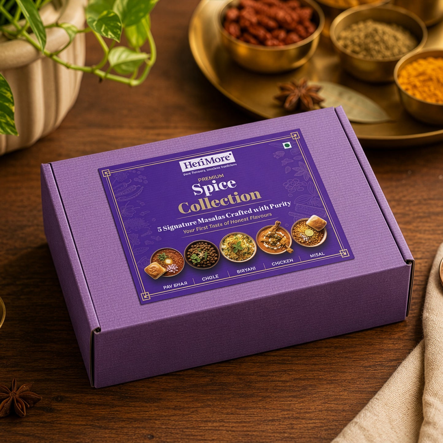 Spice Collection Box | 5 Signature Masalas
