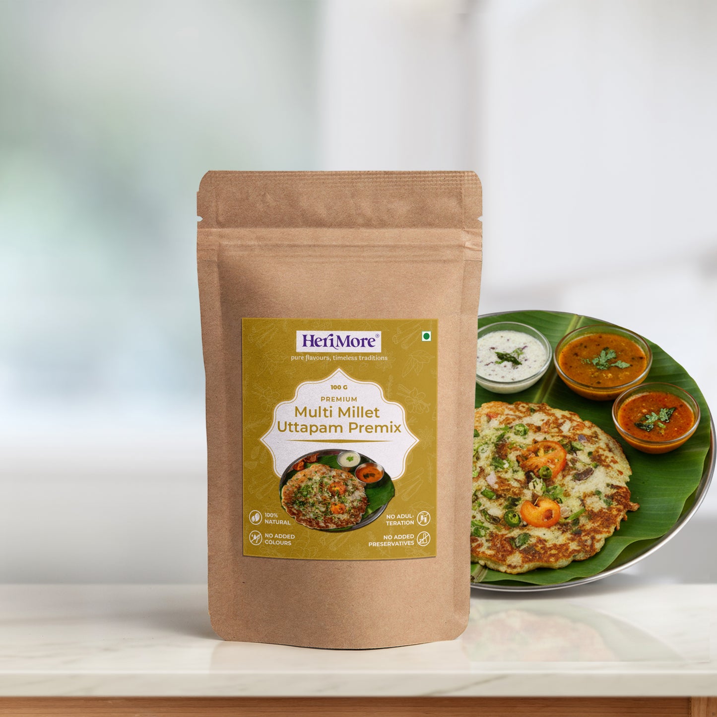 Multi Millet Uttapam/Appe Premix | Ready-to-Cook High-Fiber Breakfast Mix | 100 G