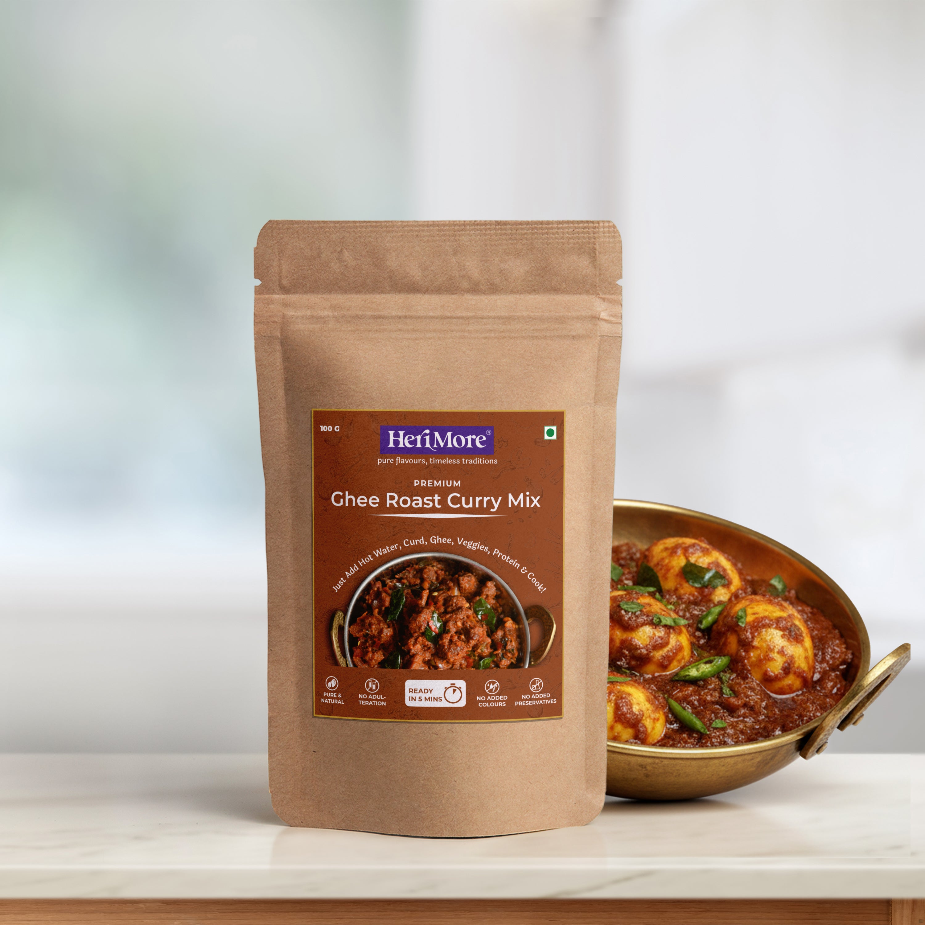 Ghee Roast Curry Mix | Ready to Cook in Just 5 Mins | 100 G – HeriMore ...