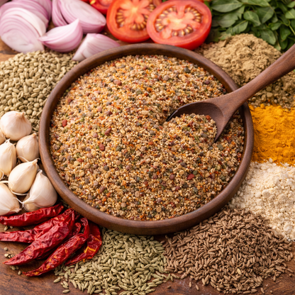 ઘી રોસ્ટ કરી મિક્સ | રિચ અને એરોમેટિક ગ્રેવી | 3 મિનિટમાં તૈયાર | રંગો કે પ્રિઝર્વેટિવ્સ ઉમેર્યા વિના | 100% કુદરતી | 100 ગ્રામ