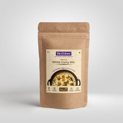 White Curry Mix | Rich & Creamy Mughlai Gravy | Ready in 3 Mins | No Added Colors or Preservatives | 100% Natural | 100 G