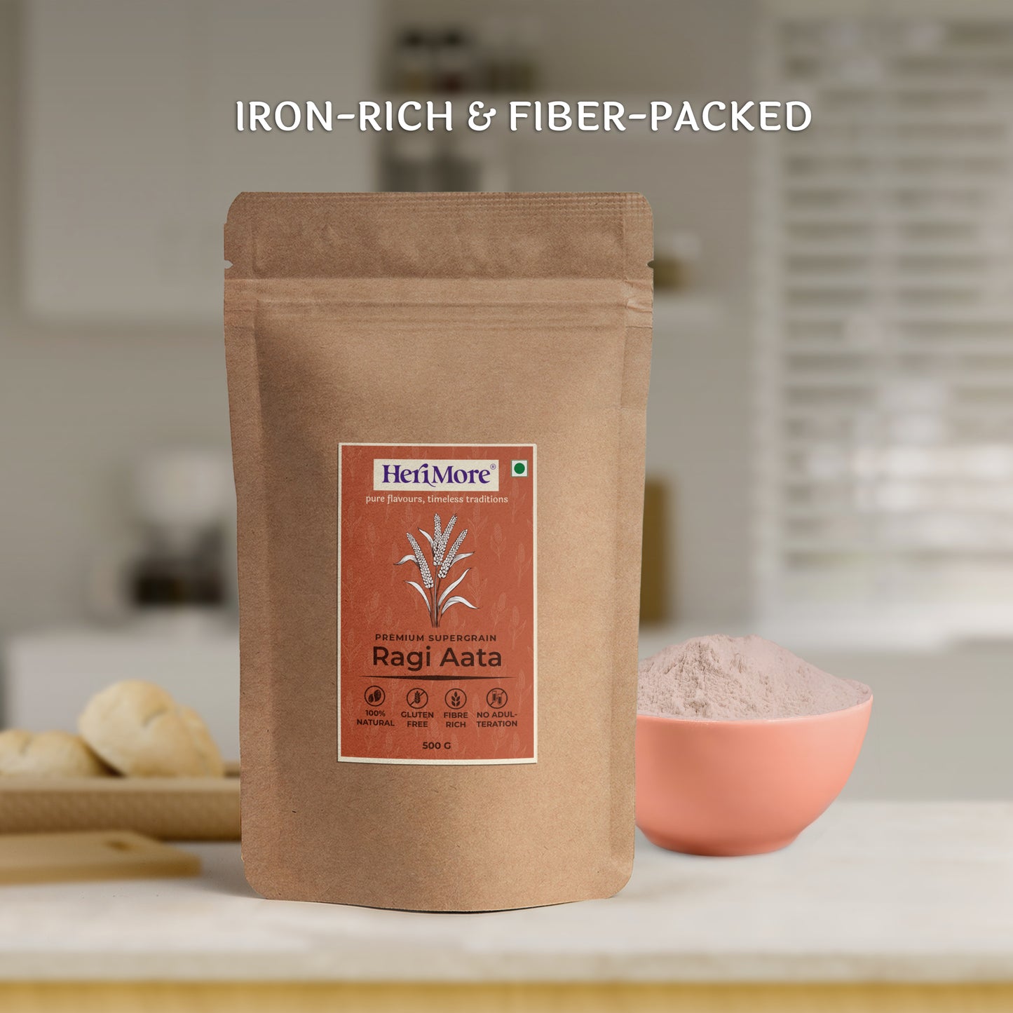 Premium Aata Combo Pack of 6 | Bajra, Besan, Jowar, Makka, Ragi & Rajgira Flours | 500 G Each | Value Pack