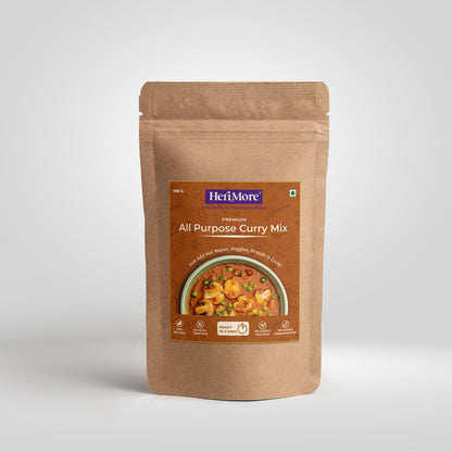 All-Purpose Curry Mix | Versatile & Flavorful Masala | Ready in 3 Mins | No Added Colors or Preservatives | 100% Natural | 100 G