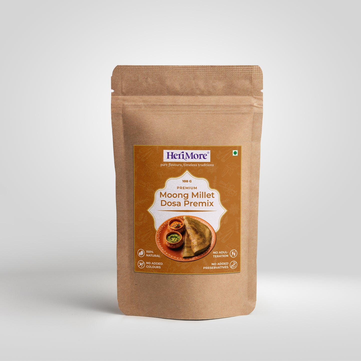 Moong Millet Dosa Premix | High-Protein Instant Breakfast Mix | Healthy Millet Dosa Ready in Minutes | 100 G